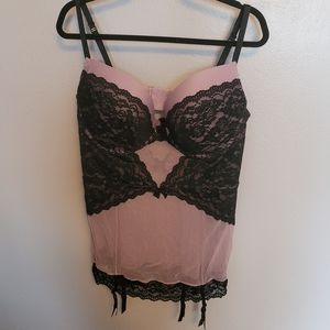 Torrid Plus Size Chemise w/ Garder Slips Size 4 Purple